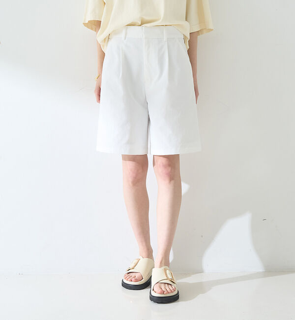 Rouge vif「フロントタックショートパンツ」|その他|ホワイト