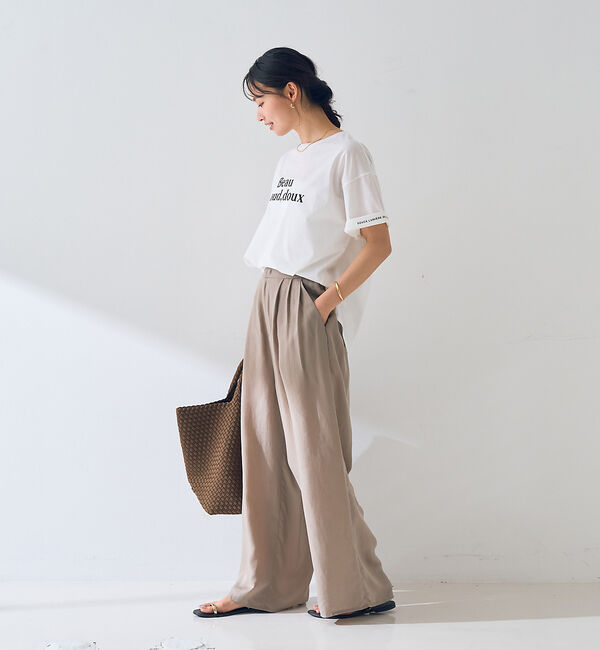 Rouge vif「ターンバックロゴTシャツ」|Tシャツ・カットソー|