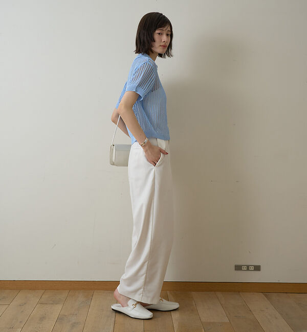 Rouge vif「【一部店舗限定】メッシュニットポロシャツ」|ニット・セーター|