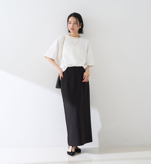 Rouge vif「【接触冷感】ストレッチダンボール半袖プルオーバー」|Tシャツ・カットソー|