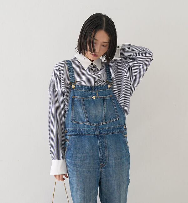 Rouge vif「コットンストライプクレリックシャツ」|シャツ・ブラウス|