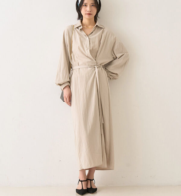 Rouge vif「カシュクール2WAYワンピース」|ワンピース|ベージュ