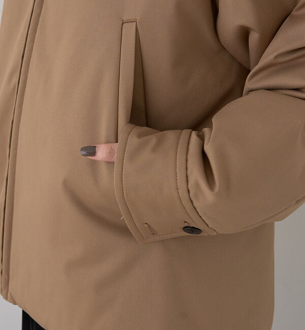 Rouge vif「異素材衿パフィブルゾン/ハンティングジャケット」|ブルゾン・スタジャン|