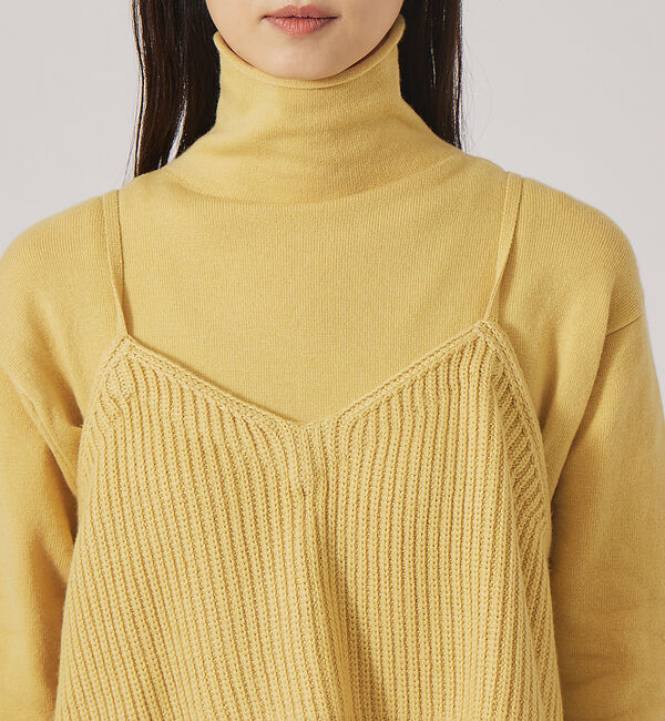 qualite「レイヤードニットワンピース」|ワンピース|