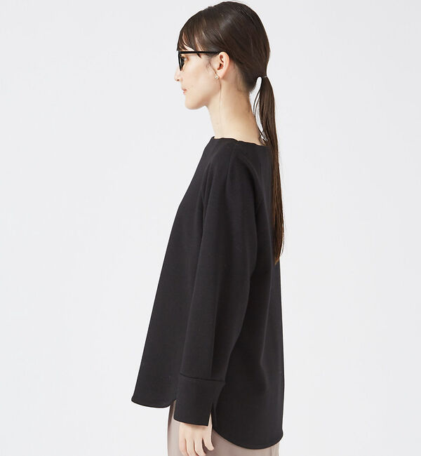 qualite「ウールジョーゼッドプルオーバー」|シャツ・ブラウス|