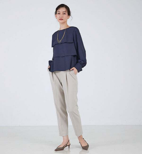 qualite「タックテーパードパンツ」|その他|