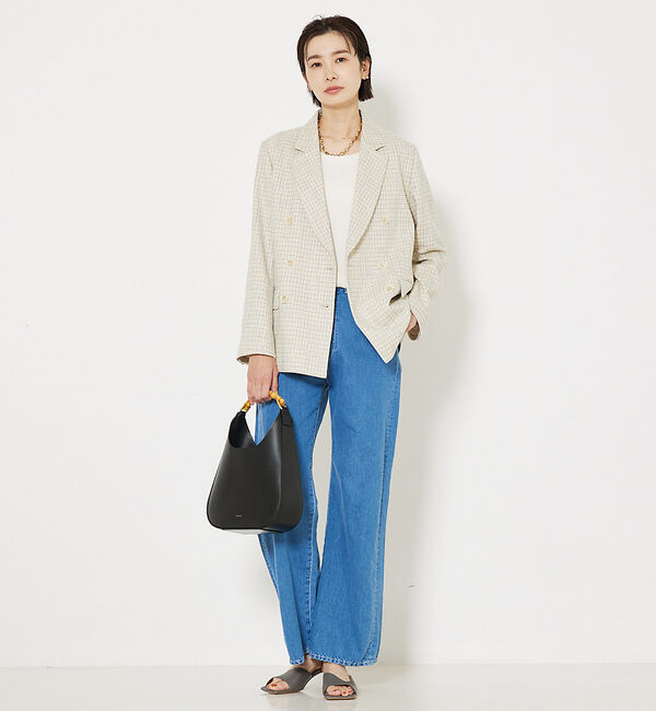 qualite「ミックスカラーツイードダブルジャケット」|その他|