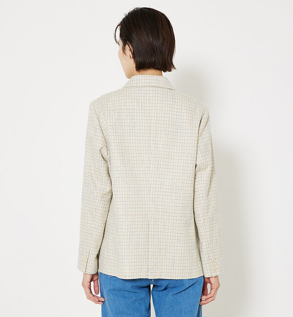 qualite「ミックスカラーツイードダブルジャケット」|その他|