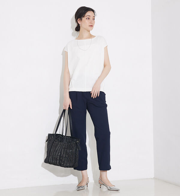 qualite「シアサッカーテーパードパンツ」|その他|