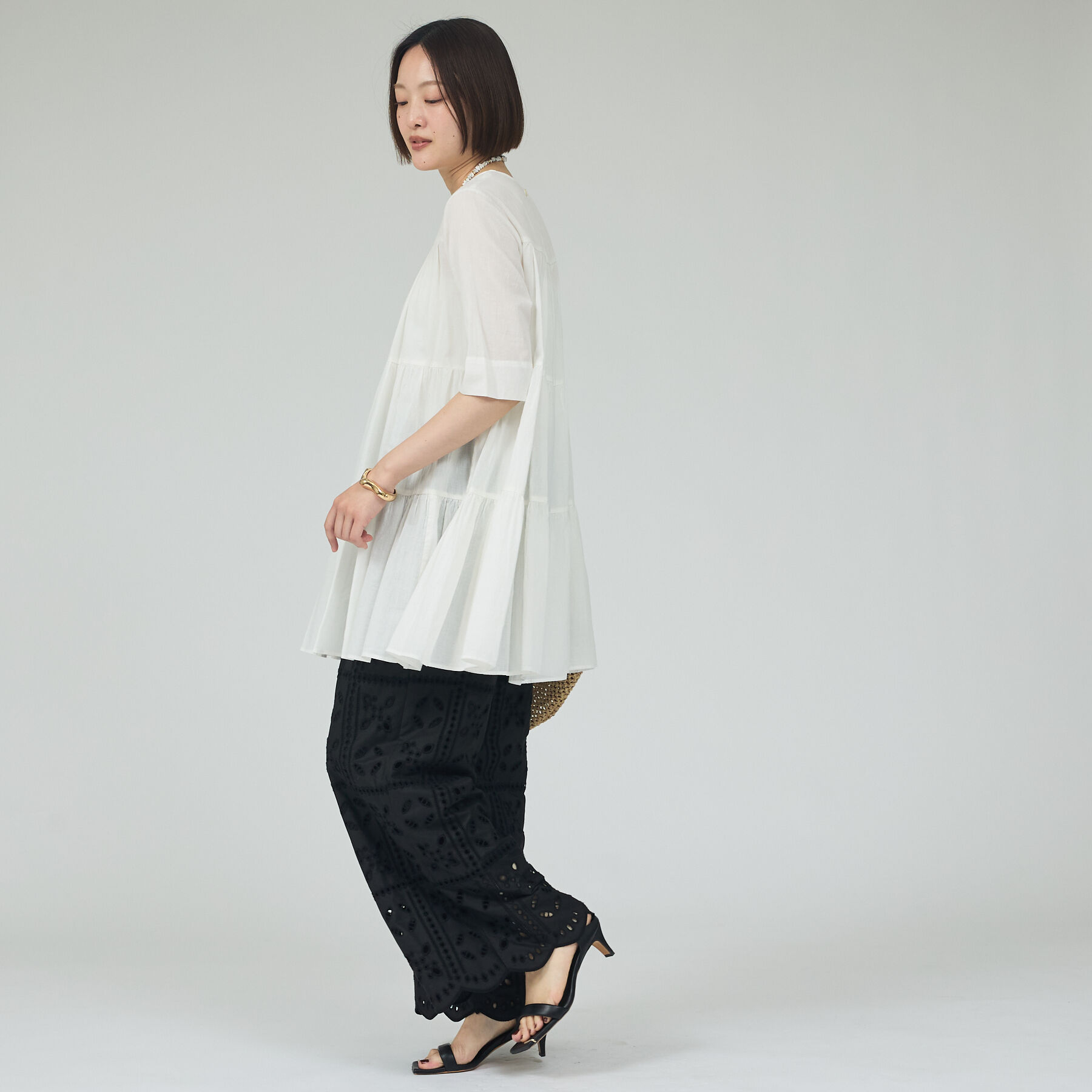 qualite「ティアードチュニック」|ワンピース|