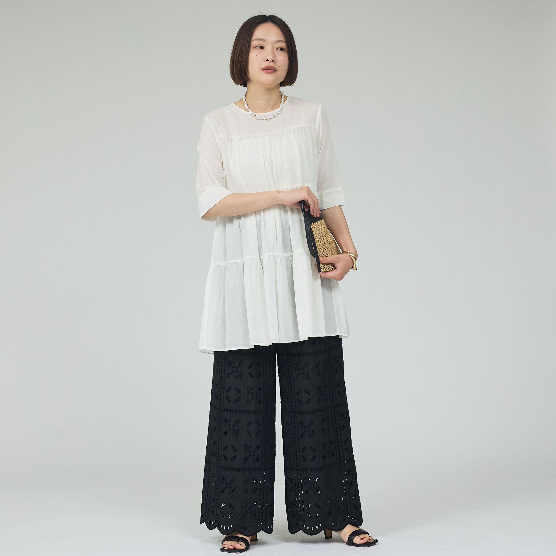 qualite「ティアードチュニック」|ワンピース|