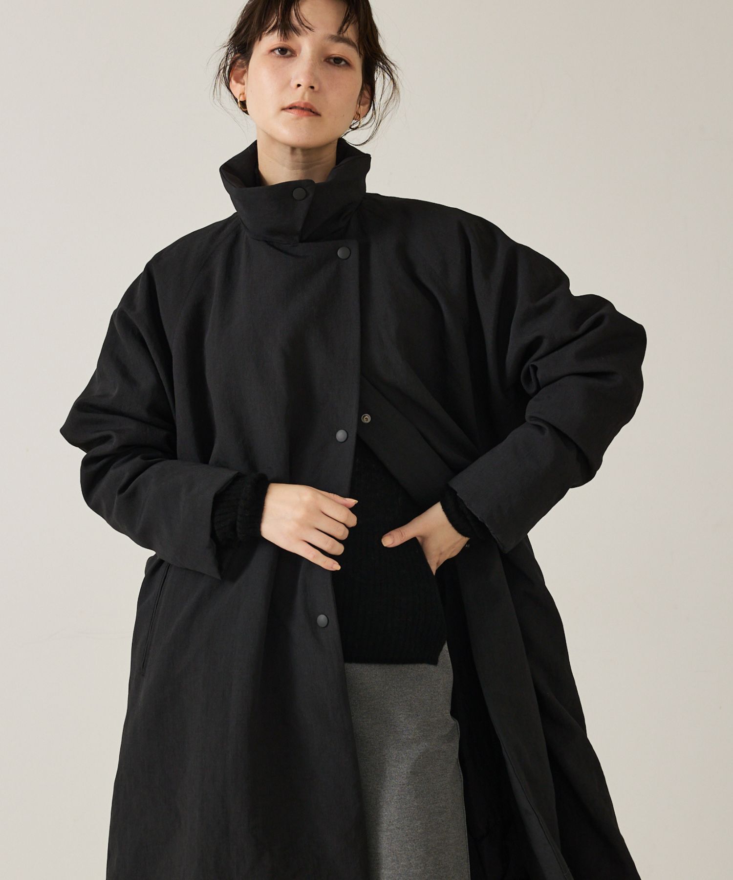 qualite「最終在庫入荷！在庫あるのみ！【昨年完売ダウンが進化して新登場】タスランポリリバー」|ダウン|ブラック