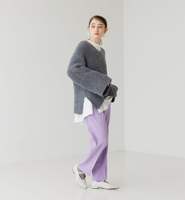 AU BANNISTER「ステッチダウンキャザーベルトバブーシュフラット」|パンプス|