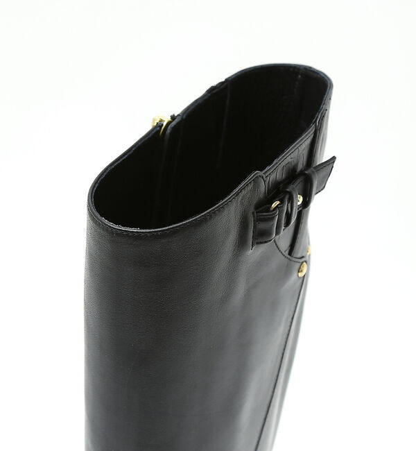 AU BANNISTER「【スノーソール】切り替えフラットロングブーツ」|ショートブーツ|