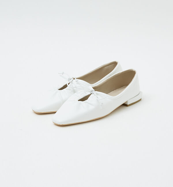 AU BANNISTER「【LAROUTE】レースアップギャザー ソフトパンプス」|その他|
