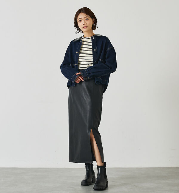 abahouse mavie「デニム/カツラギショートカバーオール」|その他|