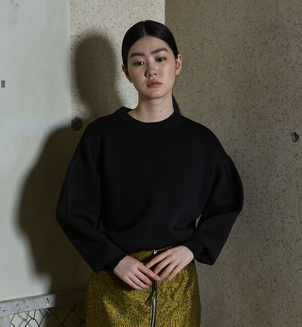 NOMINE「プレーティングニット」|ニット・セーター|ブラック