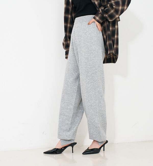 NOMINE「【セットアップ/ユニセックス】スウェットライク ニットパンツ」|その他|