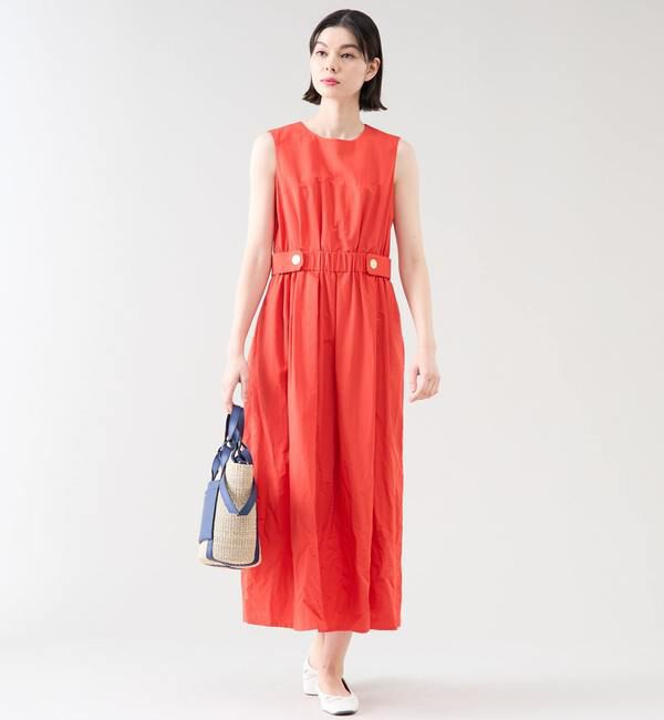 TIARA「ウエストボタンワンピース」|ワンピース|