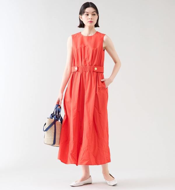 TIARA「ウエストボタンワンピース」|ワンピース|