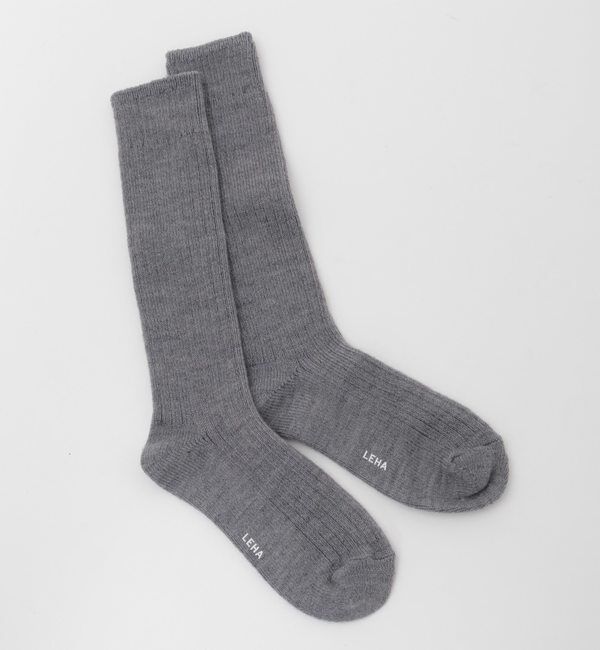 Liesse「【LEHA/レハ】ソックス(DQ4AC004)」|ソックス|グレー