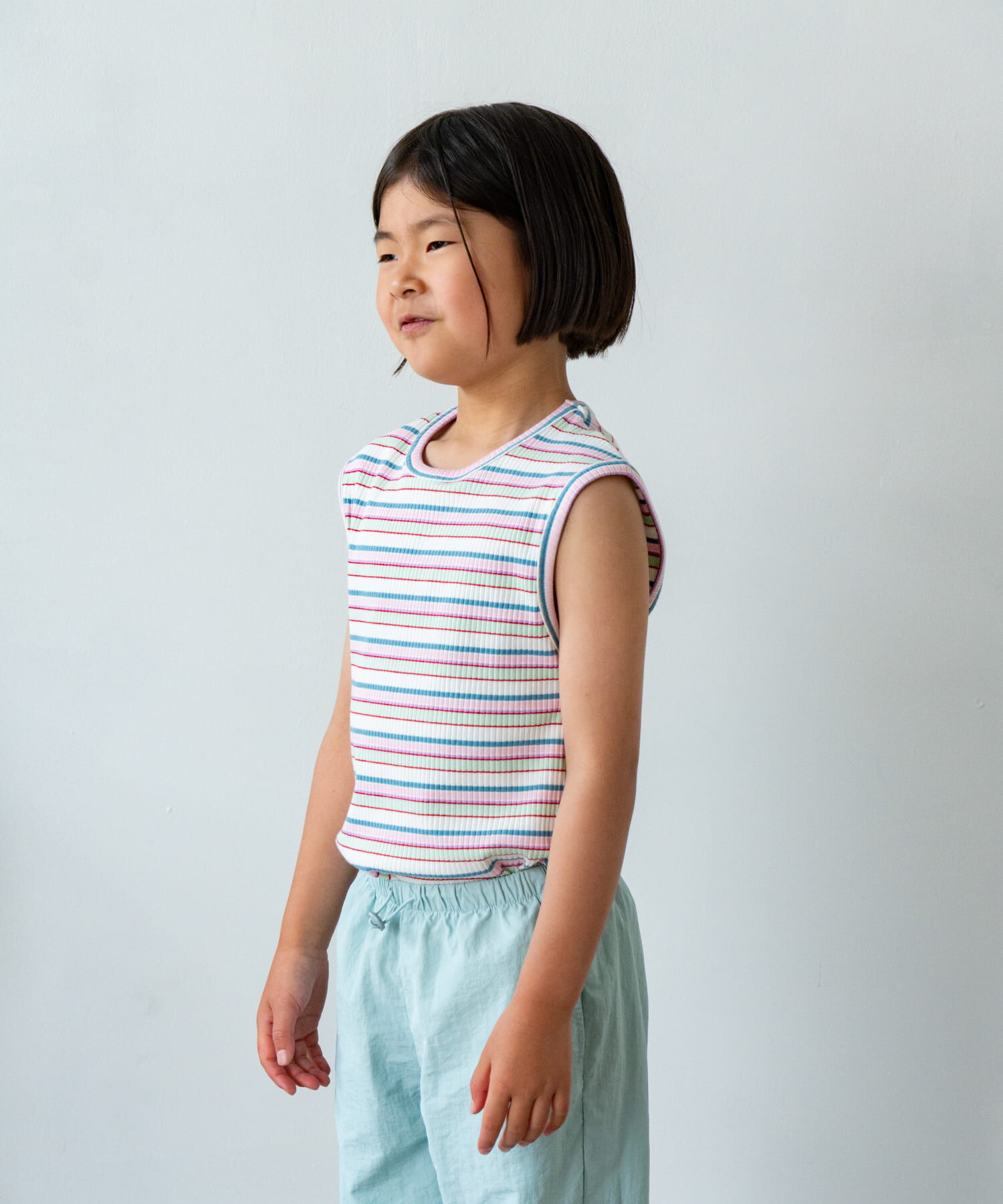 URBAN RESEARCH DOORS「Pippi+Lotta　Multi stripe sleeveless(KIDS)」|その他|ホワイト系その他