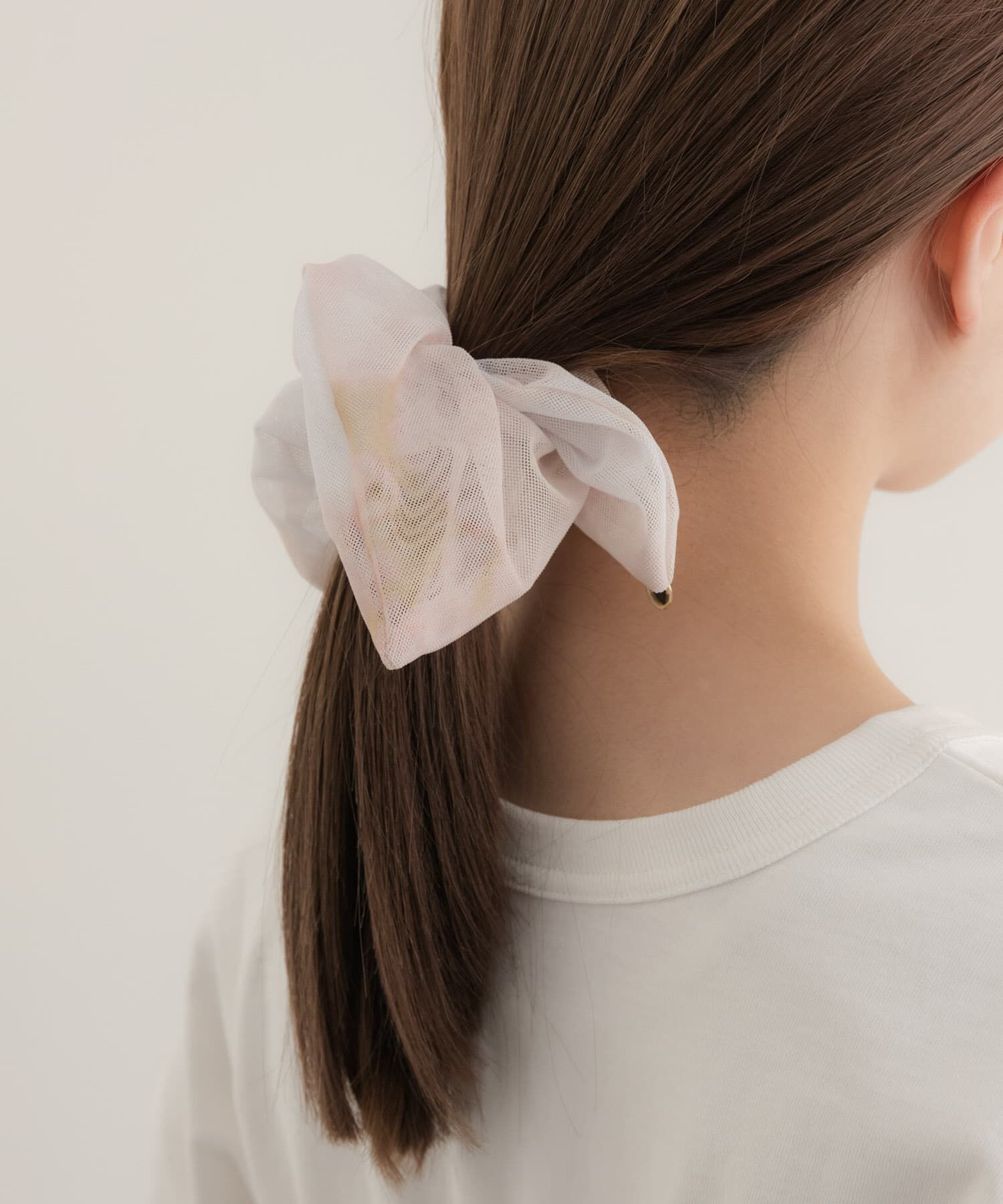 SMELLY「タイダイシアーメッシュヘンケイシュシュ」|ヘアゴム・シュシュ|