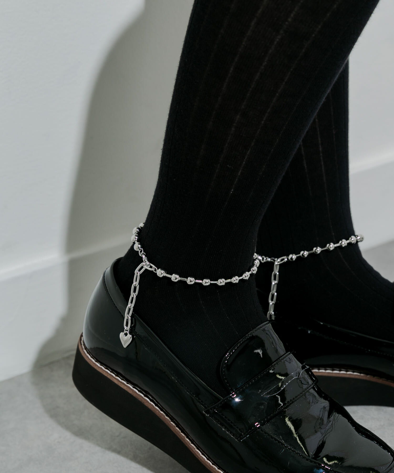 SMELLY「『WEB/一部店舗限定』ボールエンドハートアンクレット」|アンクレット|