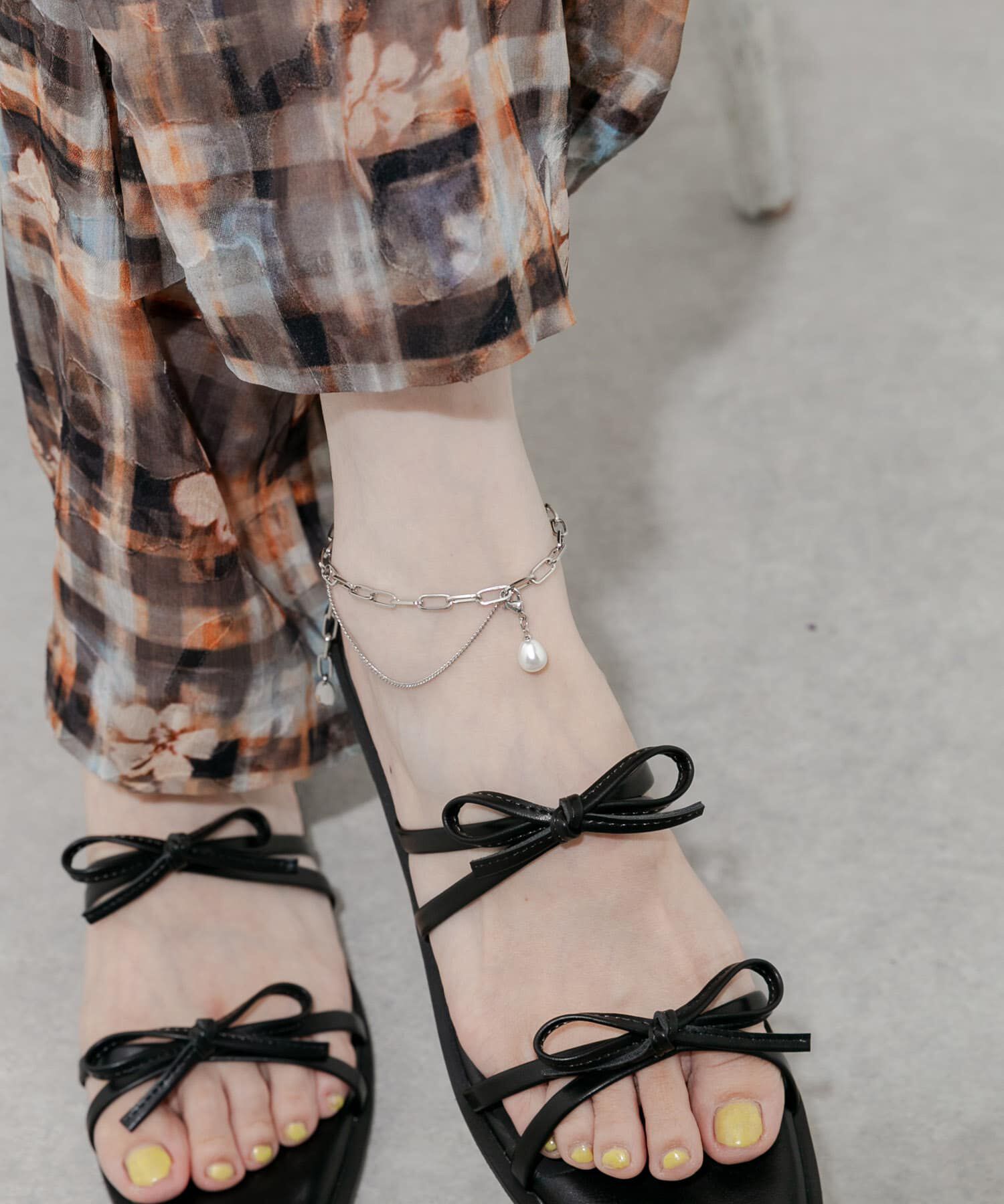 SMELLY「パールトップコンビチェーンアンクレット」|アンクレット|