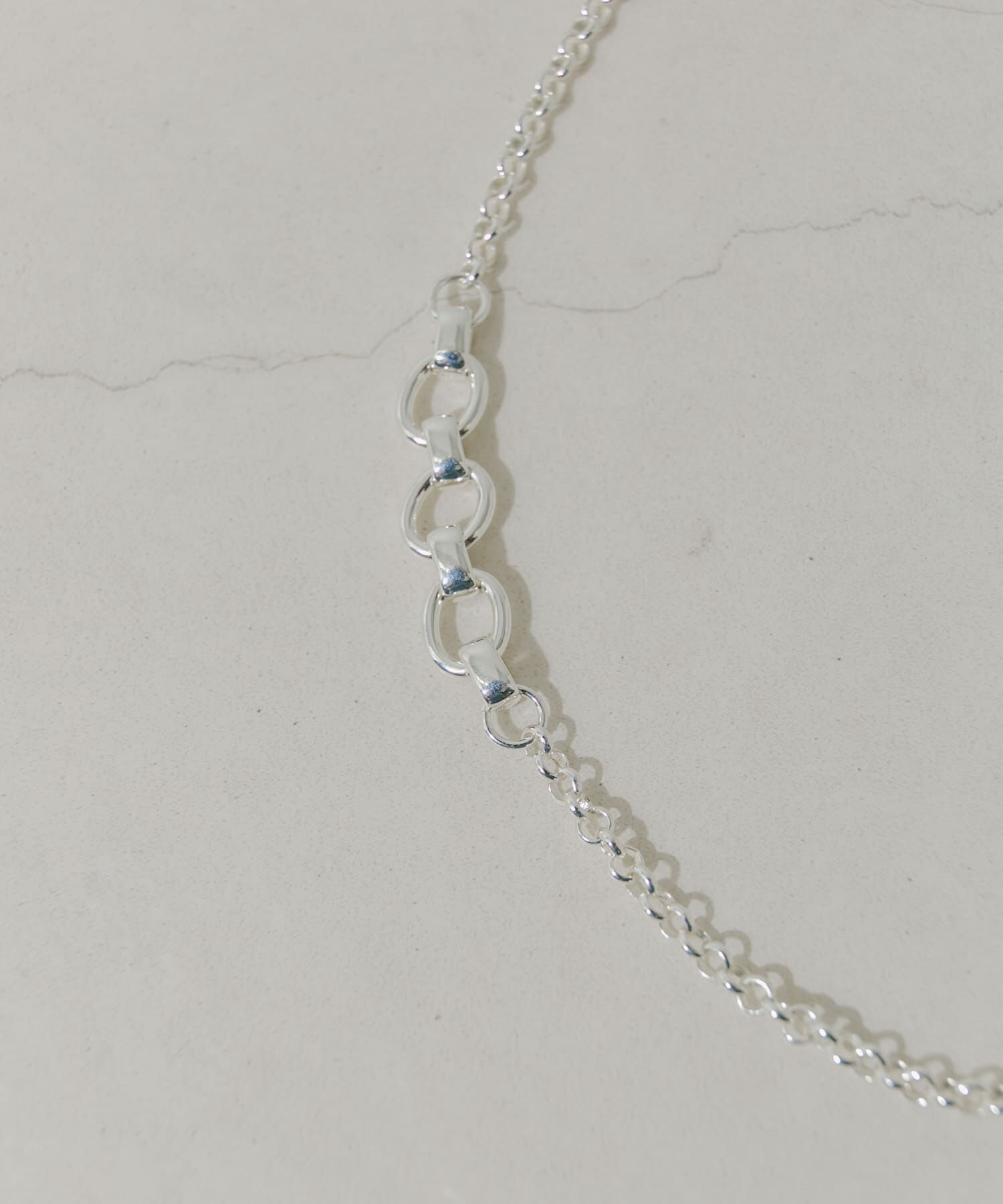 SMELLY「チェーンコンビネーションボリュームネックレス」|ネックレス|