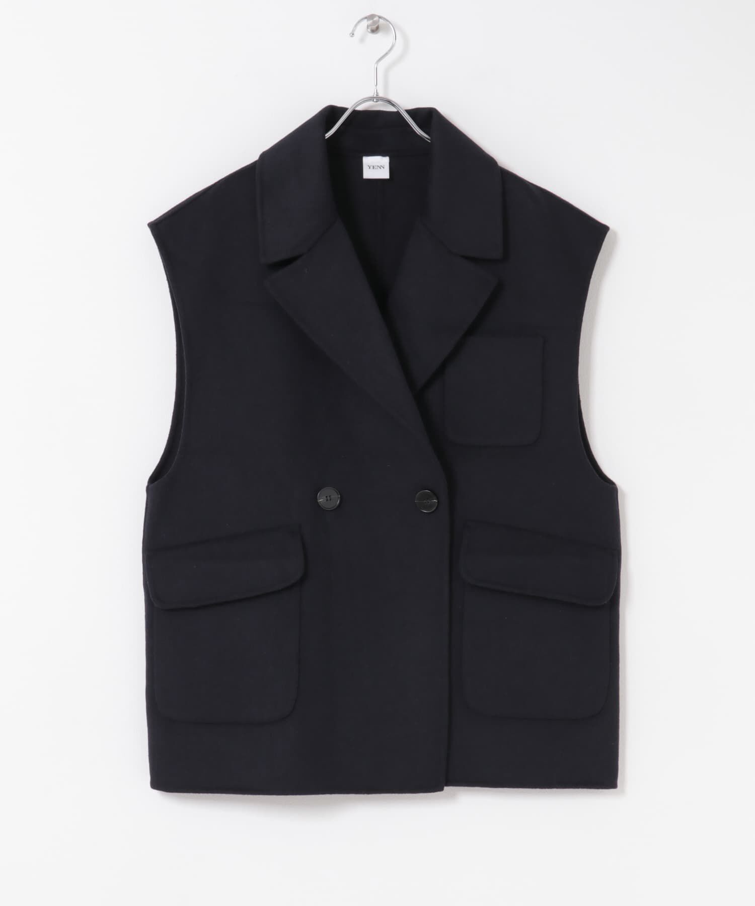 URBAN RESEARCH ROSSO「『一部別注カラー』YENN　DOUBLE FACE VEST JACKET」|ノーカラーコート|