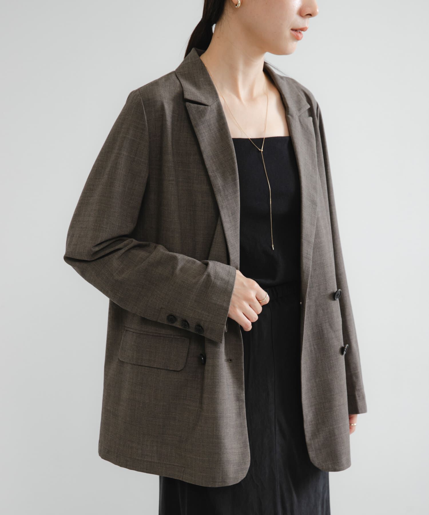 URBAN RESEARCH「ウール混ダブルブレストジャケット」|その他|ブラウン