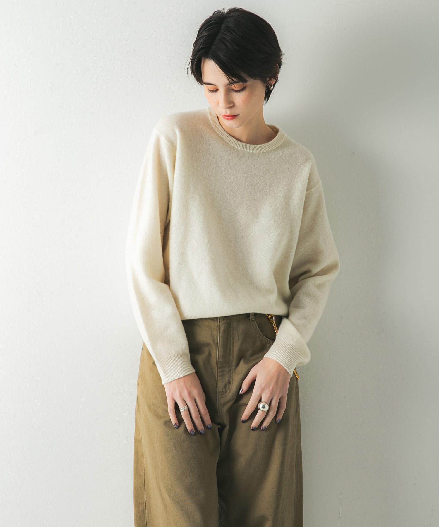URBAN RESEARCH「ウール100 クルーネックソフトニット」|ニット・セーター|