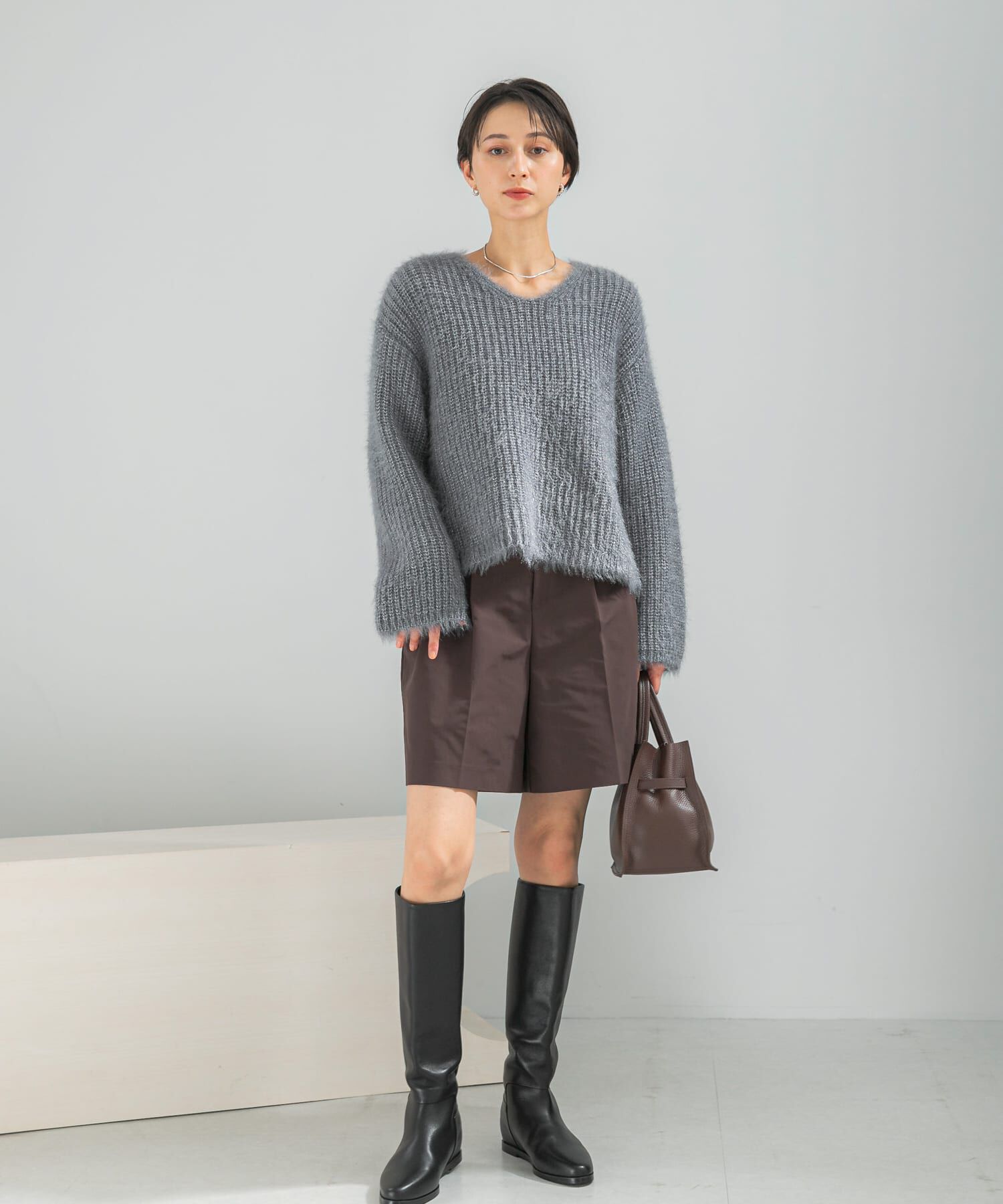 URBAN RESEARCH ROSSO「シャギーVネックニット」|ニット・セーター|