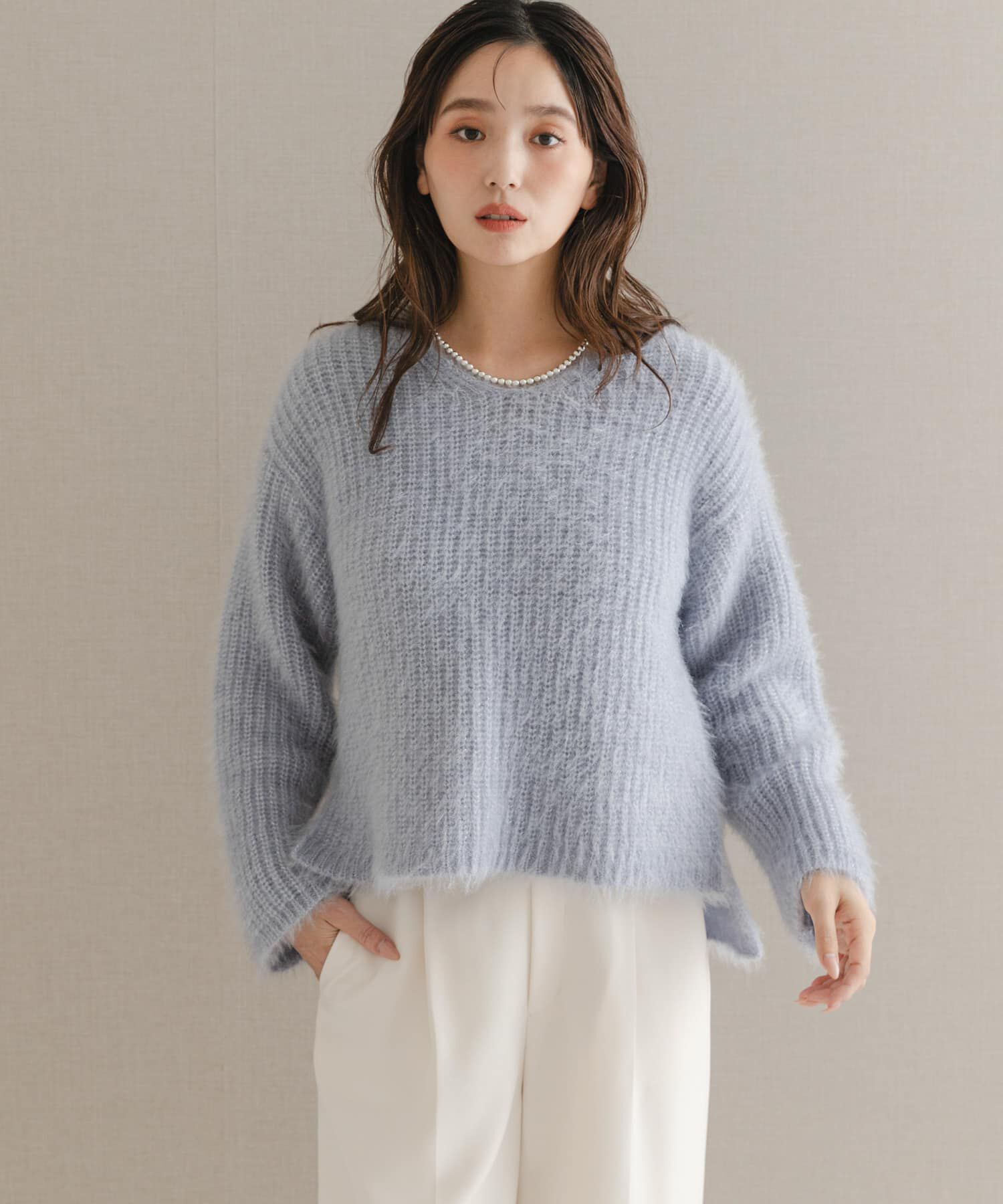 URBAN RESEARCH ROSSO「シャギーVネックニット」|ニット・セーター|