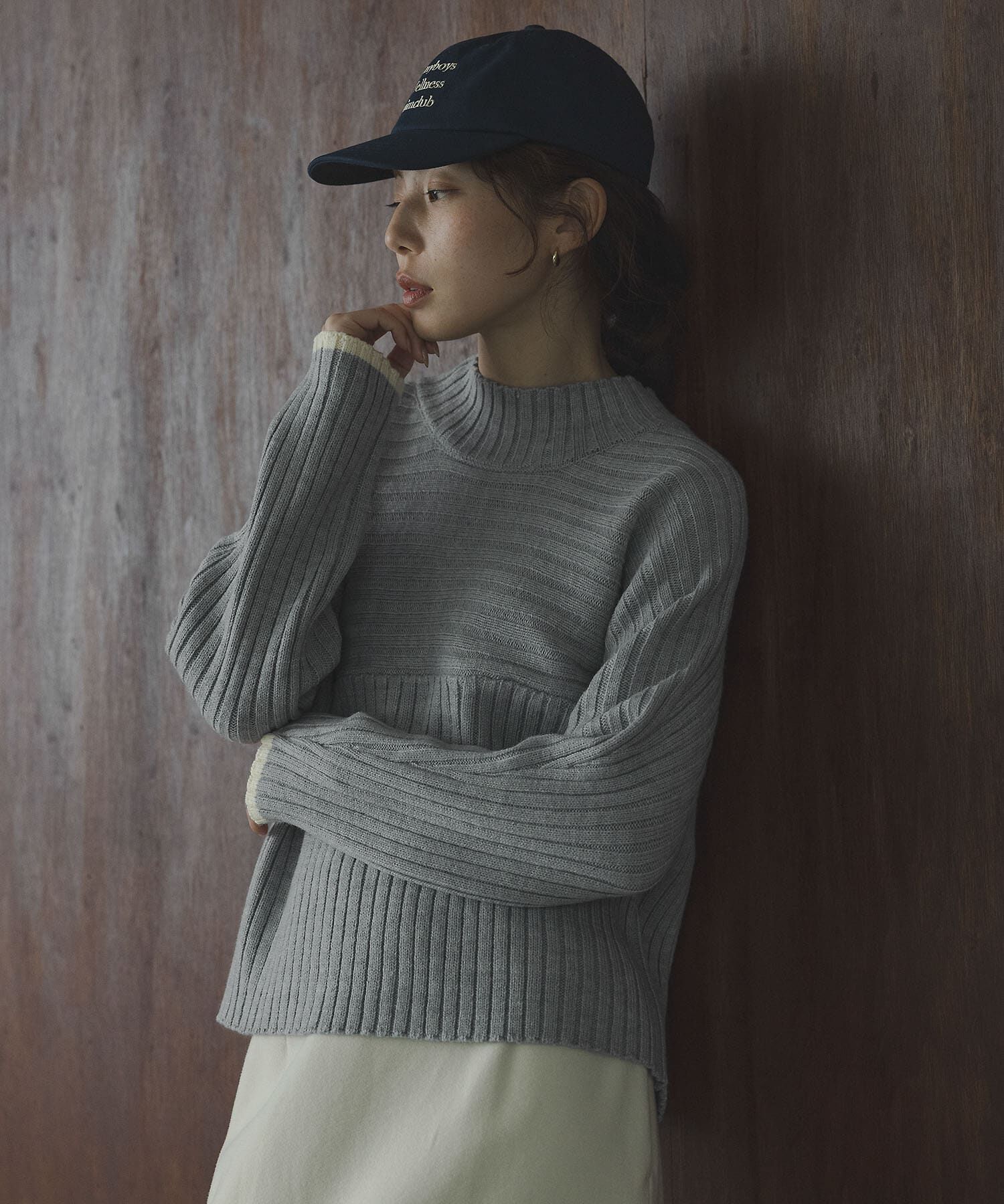 Sonny Label 「ワイドリブ切替えニット」|ニット・セーター|
