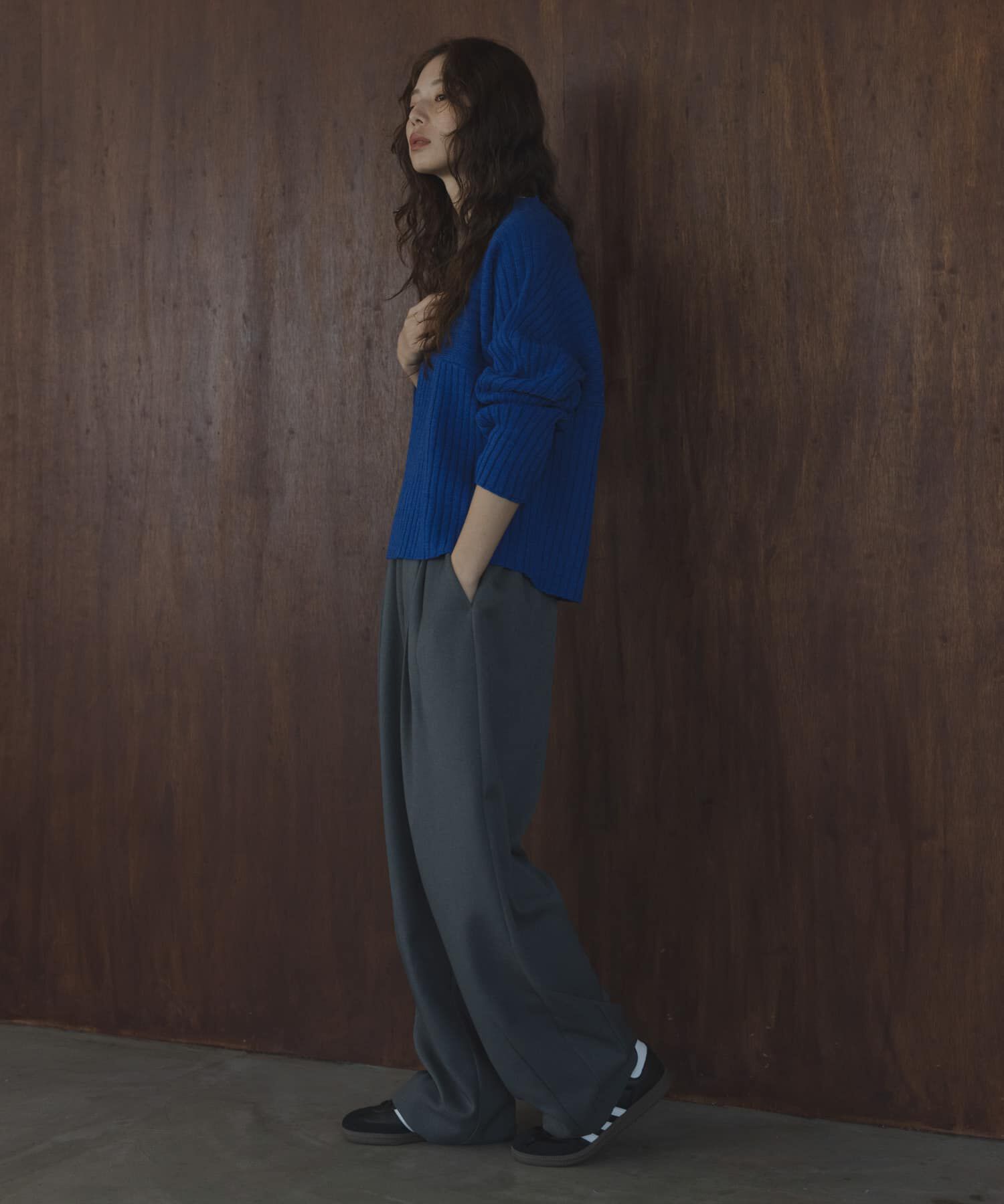 Sonny Label 「ワイドリブ切替えニット」|ニット・セーター|