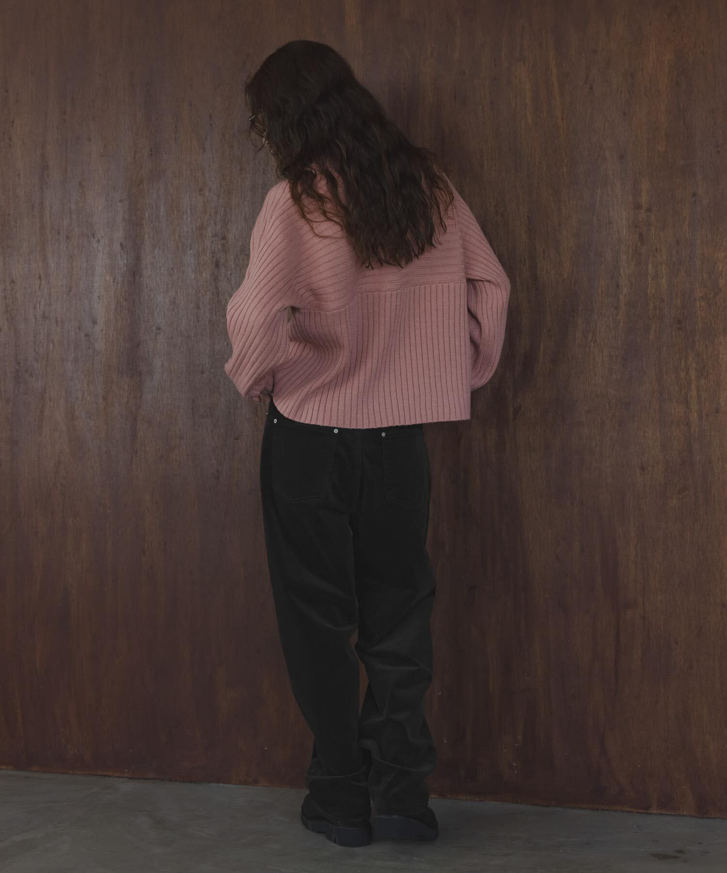 Sonny Label 「ワイドリブ切替えニット」|ニット・セーター|