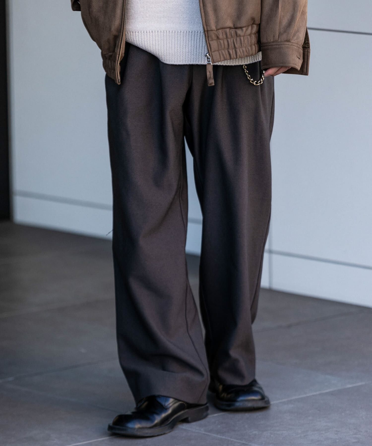 SENSE OF PLACE by URBAN RESEARCH「ウールライクダブルタックワイドパンツ」|その他|