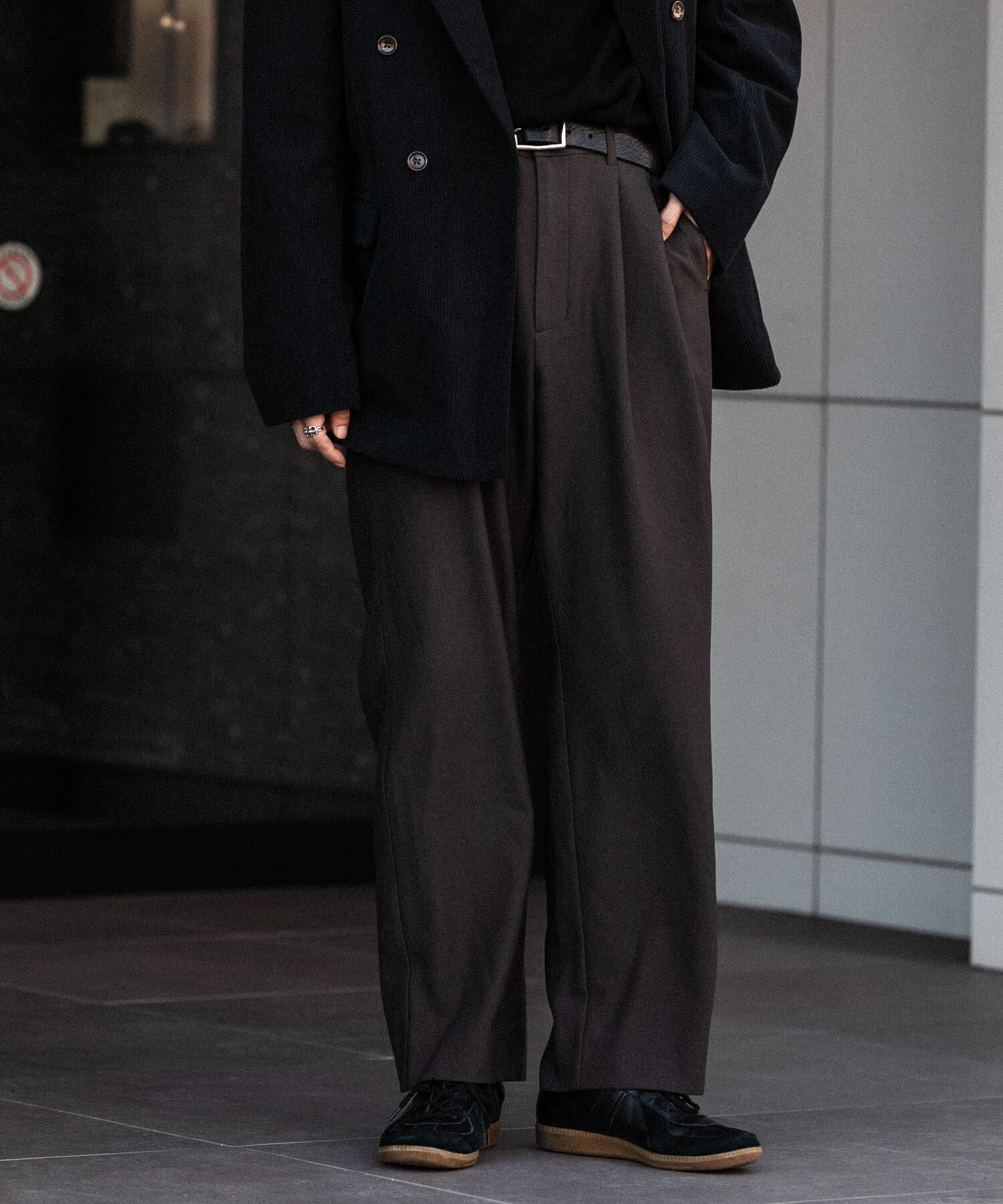 SENSE OF PLACE by URBAN RESEARCH「ウールライクダブルタックワイドパンツ」|その他|