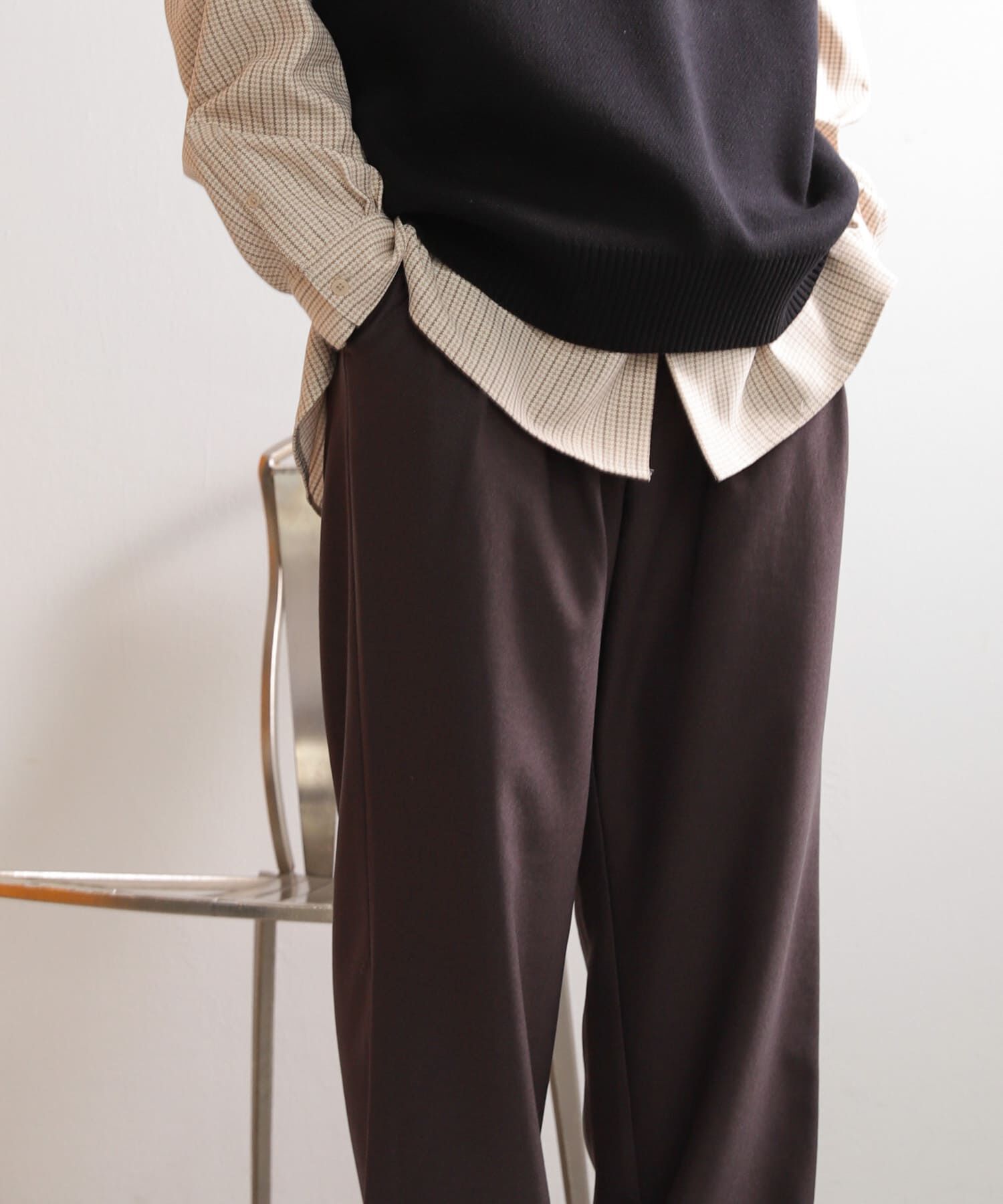 SENSE OF PLACE by URBAN RESEARCH「ウールライクダブルタックワイドパンツ」|その他|