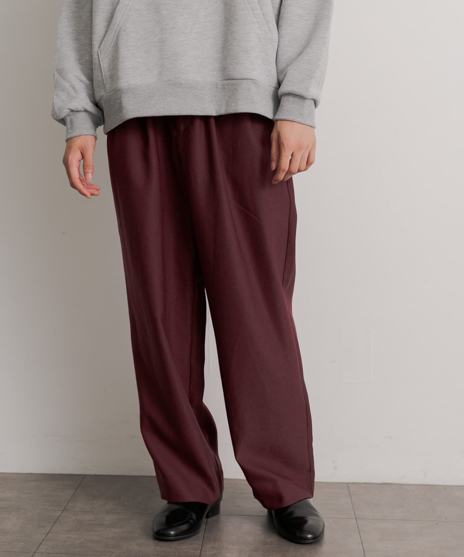 SENSE OF PLACE by URBAN RESEARCH「ウールライクダブルタックワイドパンツ」|その他|