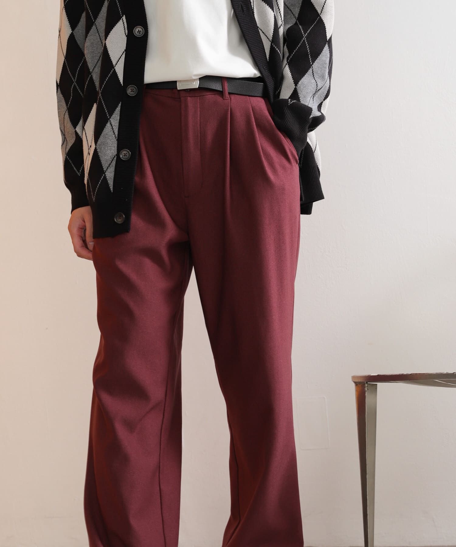 SENSE OF PLACE by URBAN RESEARCH「ウールライクダブルタックワイドパンツ」|その他|