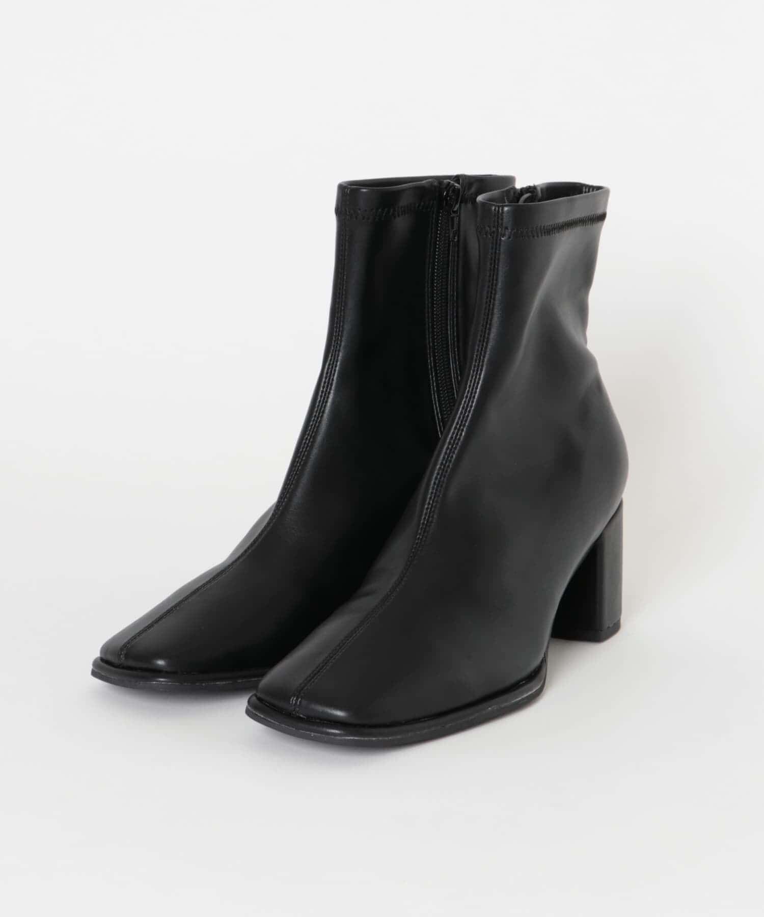 SENSE OF PLACE by URBAN RESEARCH「スクエアトウセンターシームストレッチブーツ」|ショートブーツ|