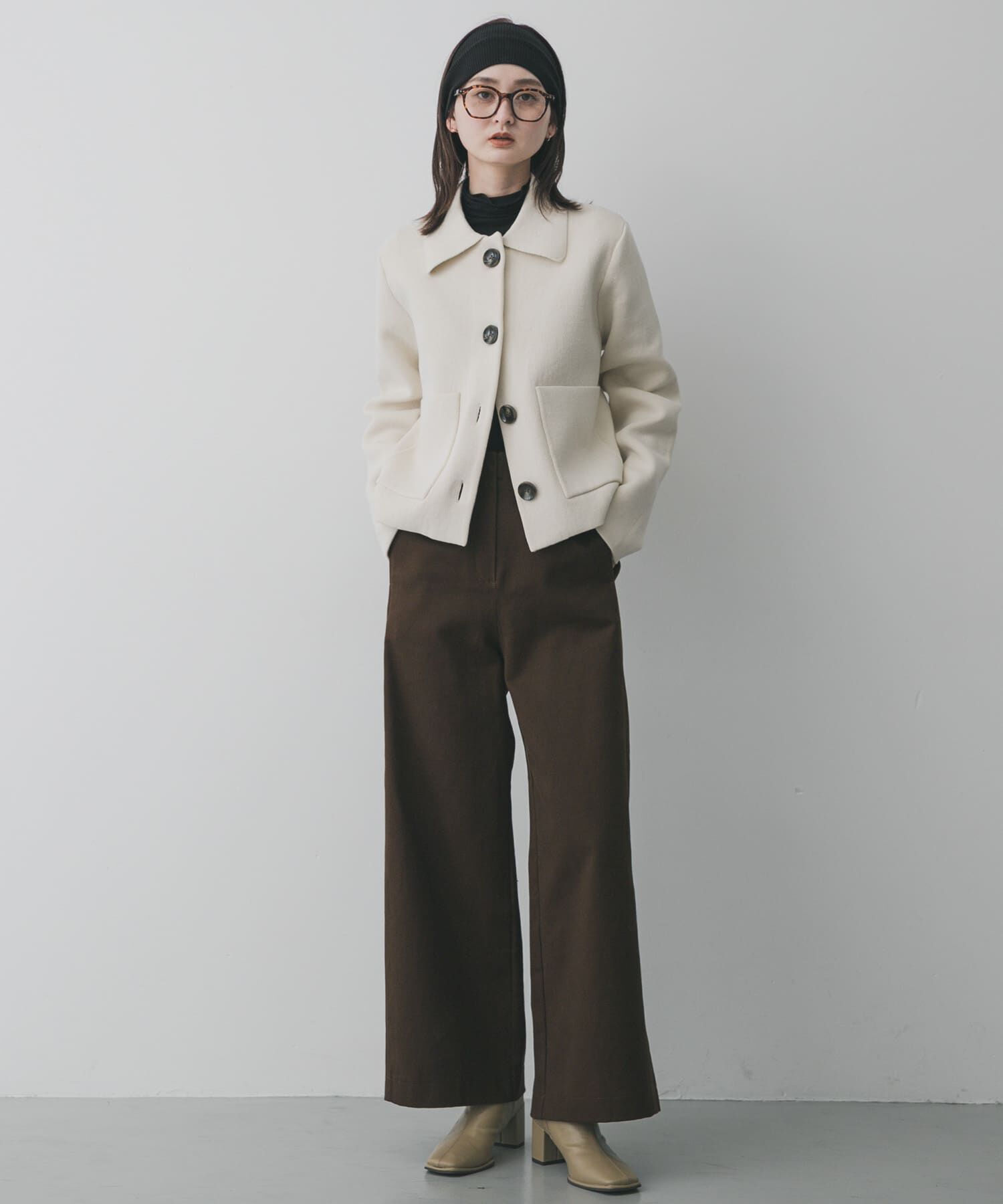 SENSE OF PLACE by URBAN RESEARCH「スクエアトウセンターシームストレッチブーツ」|ショートブーツ|