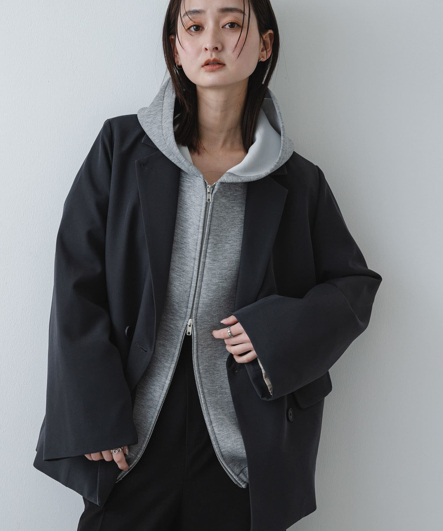 SENSE OF PLACE by URBAN RESEARCH「コクーンスリーブZIPパーカー」|パーカー|