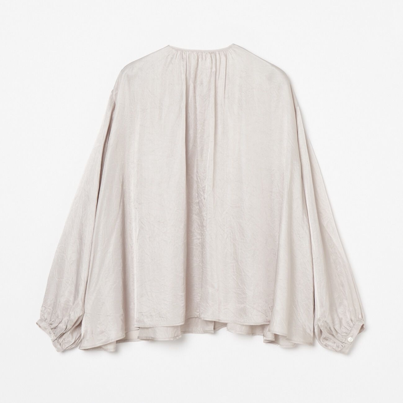 HELIOPOLE「HELIOPOLE CREPE SHEER GATHERED BLOUSE」|シャツ・ブラウス|