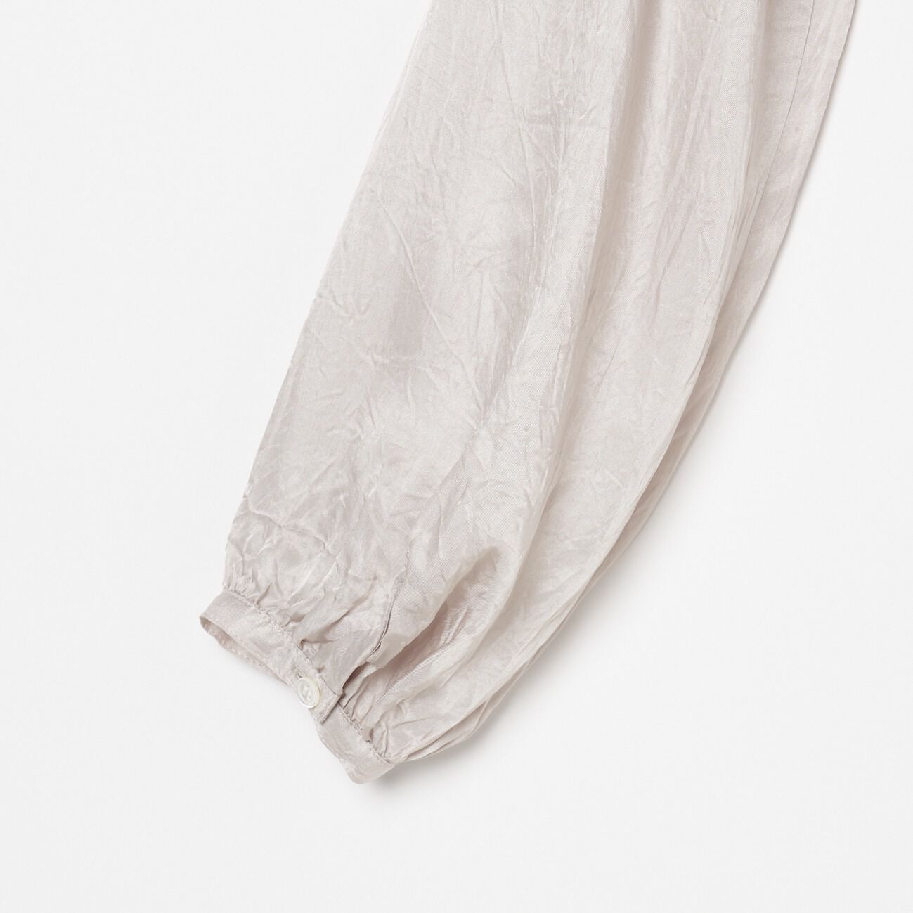 HELIOPOLE「HELIOPOLE CREPE SHEER GATHERED BLOUSE」|シャツ・ブラウス|