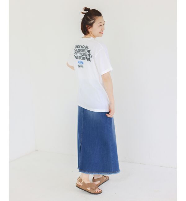  「リメイク風ラメデニムスカート」|スカート|