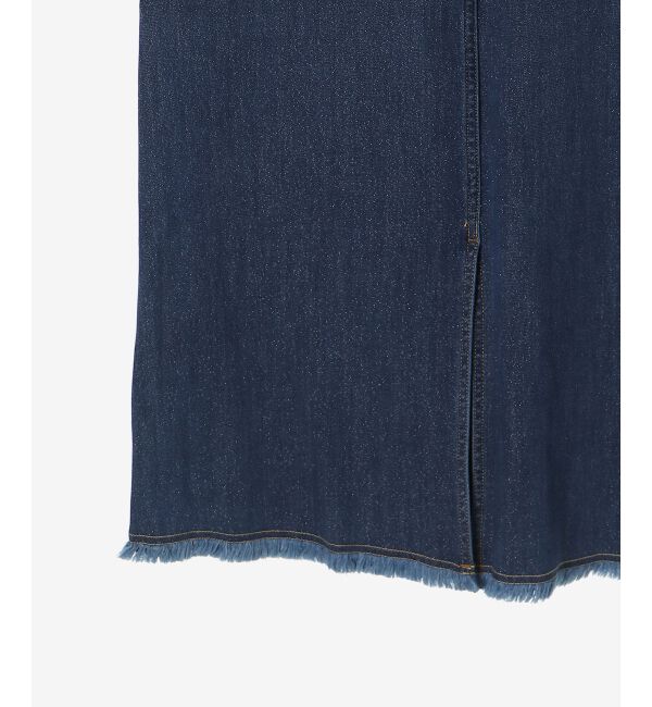  「リメイク風ラメデニムスカート」|スカート|